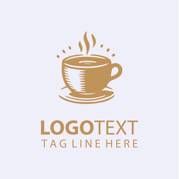 Ilustraciones vectoriales del logotipo del café