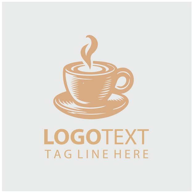 Ilustraciones vectoriales del logotipo del café