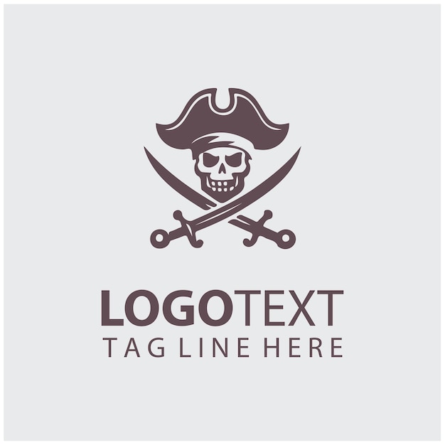 Ilustraciones vectoriales del logotipo de la calavera del guerrero