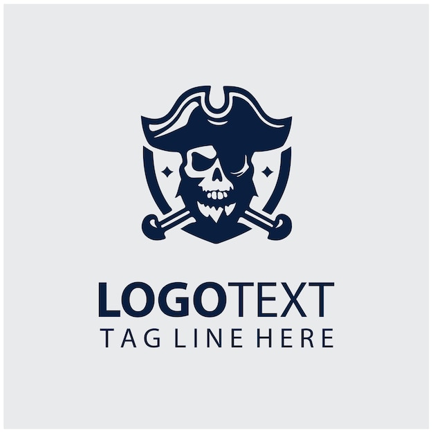 Ilustraciones vectoriales del logotipo de la calavera del guerrero