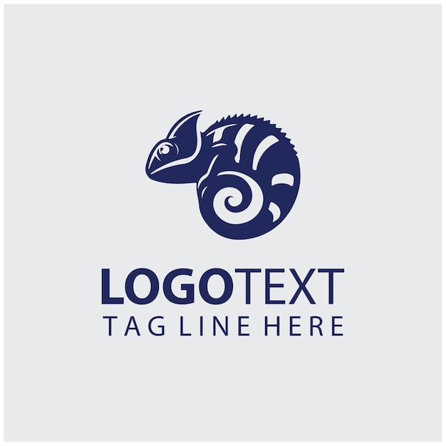 Ilustraciones vectoriales del logotipo del camaleón