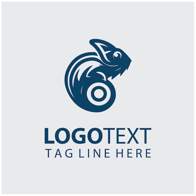 Ilustraciones vectoriales del logotipo del camaleón
