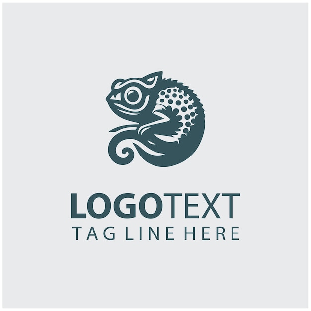 Ilustraciones vectoriales del logotipo del camaleón