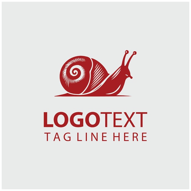 Ilustraciones vectoriales del logotipo del caracol