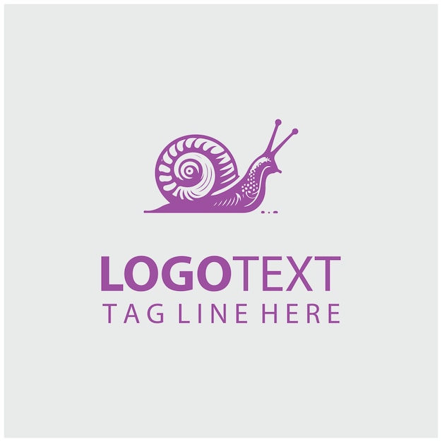 Ilustraciones vectoriales del logotipo del caracol