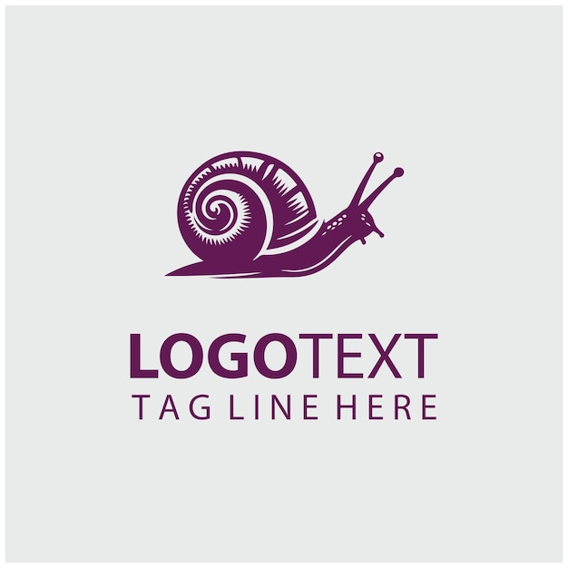 Ilustraciones vectoriales del logotipo del caracol