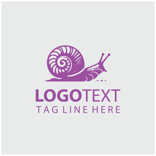 Ilustraciones vectoriales del logotipo del caracol
