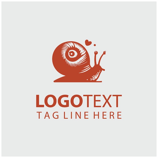 Ilustraciones vectoriales del logotipo del caracol