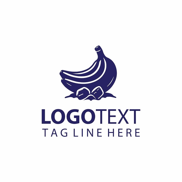 Ilustraciones vectoriales de un logotipo de chocolate de plátano