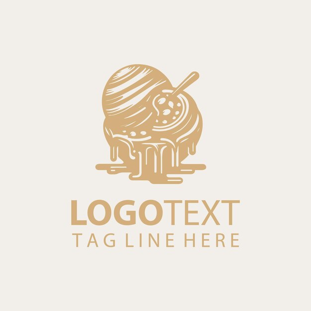 Ilustraciones vectoriales del logotipo de chocolate