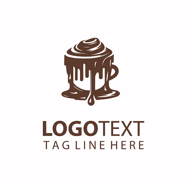 Ilustraciones vectoriales del logotipo de chocolate