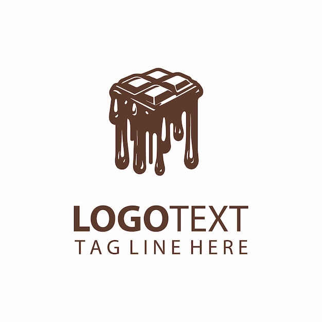 Ilustraciones vectoriales del logotipo de chocolate
