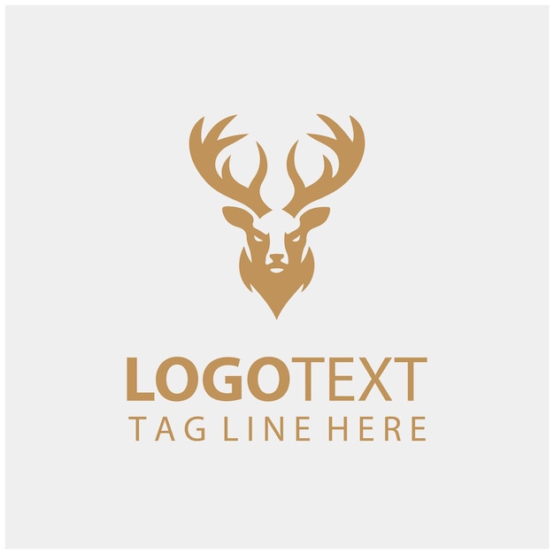 Ilustraciones vectoriales del logotipo de los ciervos