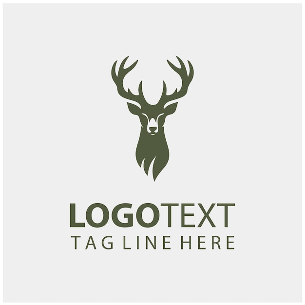 Ilustraciones vectoriales del logotipo de los ciervos