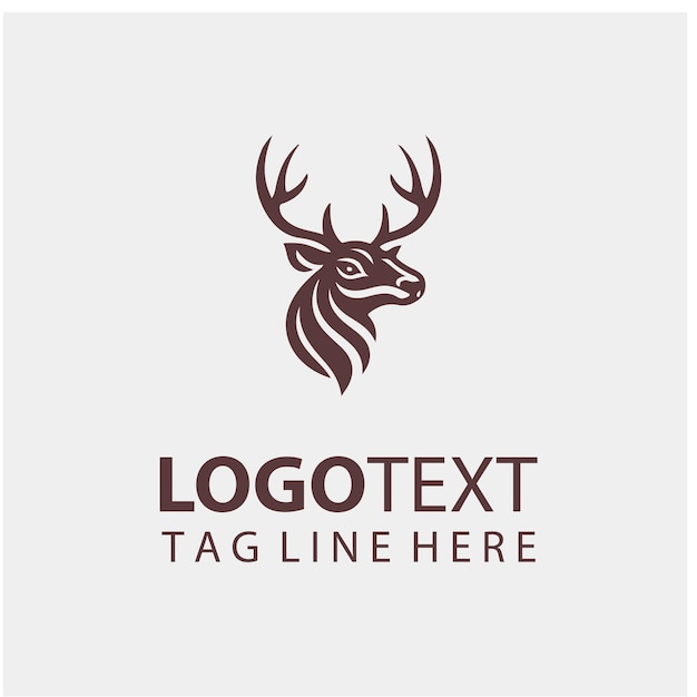 Ilustraciones vectoriales del logotipo de los ciervos