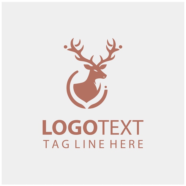 Ilustraciones vectoriales del logotipo de los ciervos