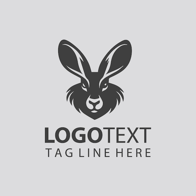 Ilustraciones vectoriales del logotipo del conejo