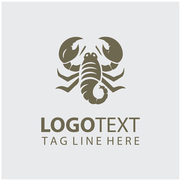 Ilustraciones vectoriales del logotipo del escorpión