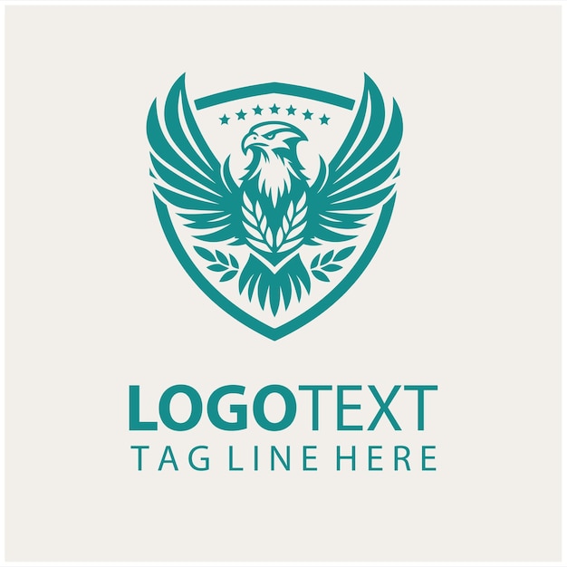 Ilustraciones vectoriales del logotipo del escudo del águila