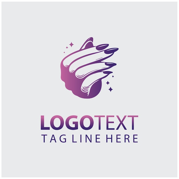 Ilustraciones vectoriales del logotipo del esmalte de uñas