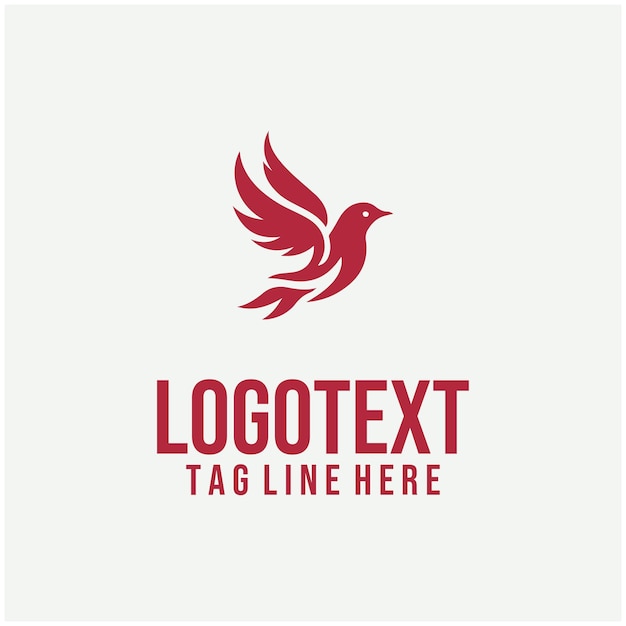 Ilustraciones vectoriales del logotipo de Flame Bird