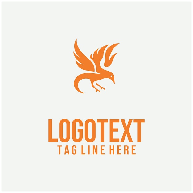 Ilustraciones vectoriales del logotipo de Flame Bird