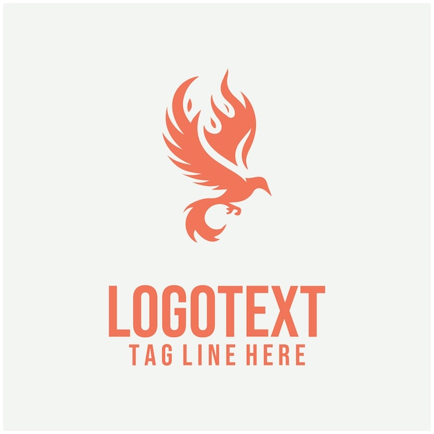 Ilustraciones vectoriales del logotipo de Flame Bird