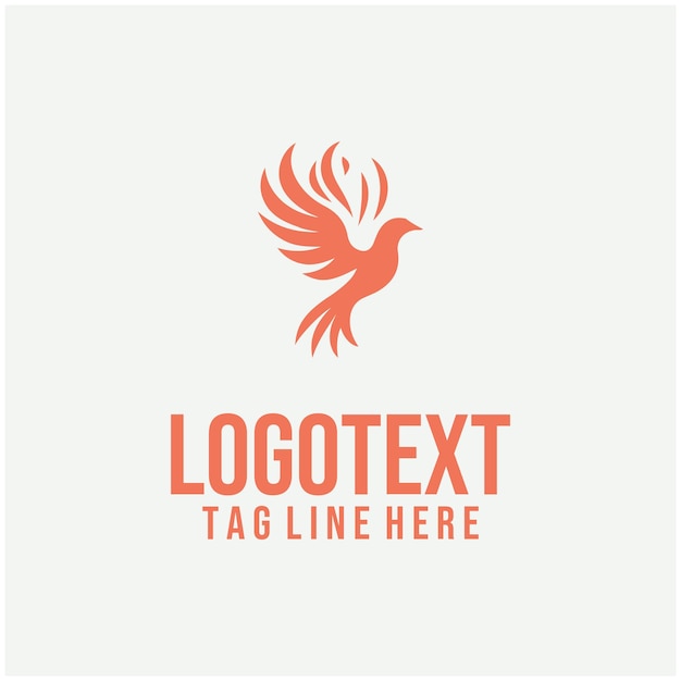 Ilustraciones vectoriales del logotipo de Flame Bird