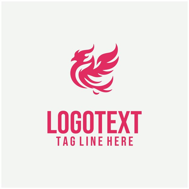 Ilustraciones vectoriales del logotipo de Flame Bird