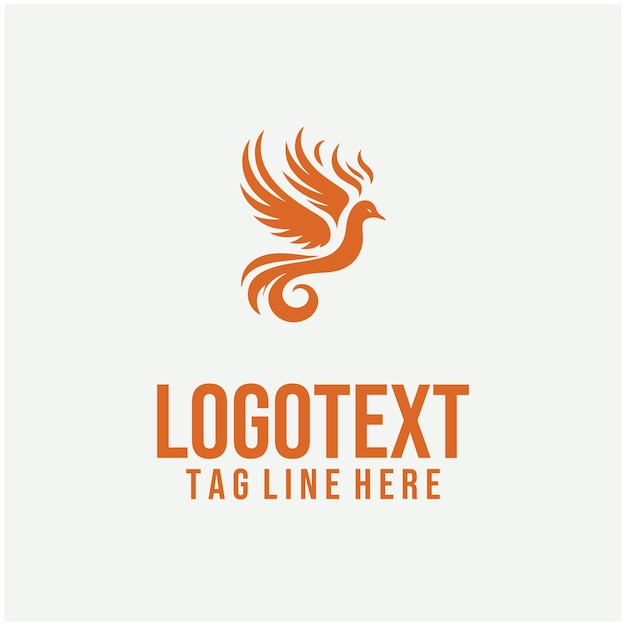 Ilustraciones vectoriales del logotipo de Flame Bird