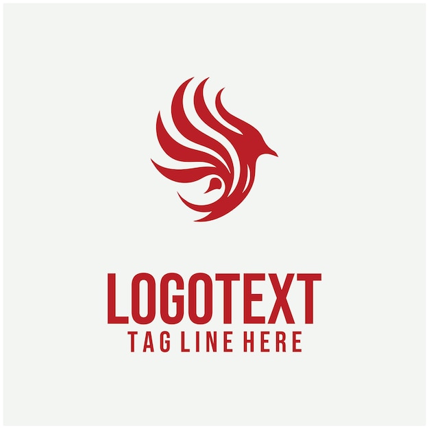 Ilustraciones vectoriales del logotipo de Flame Bird