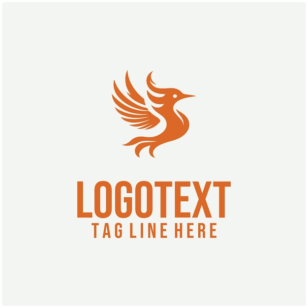 Ilustraciones vectoriales del logotipo de Flame Bird