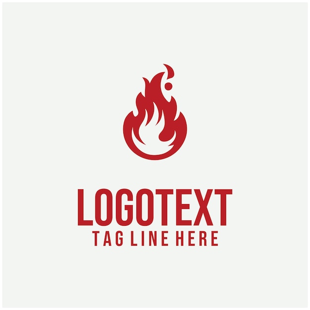 Ilustraciones vectoriales del logotipo de Flame Bird