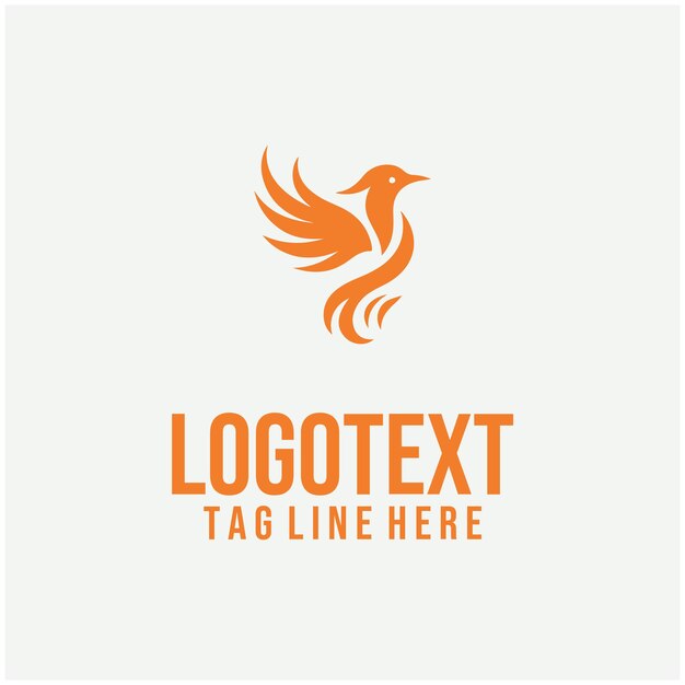 Ilustraciones vectoriales del logotipo de Flame Bird