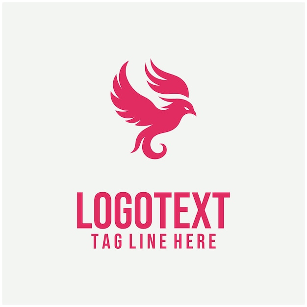 Ilustraciones vectoriales del logotipo de Flame Bird