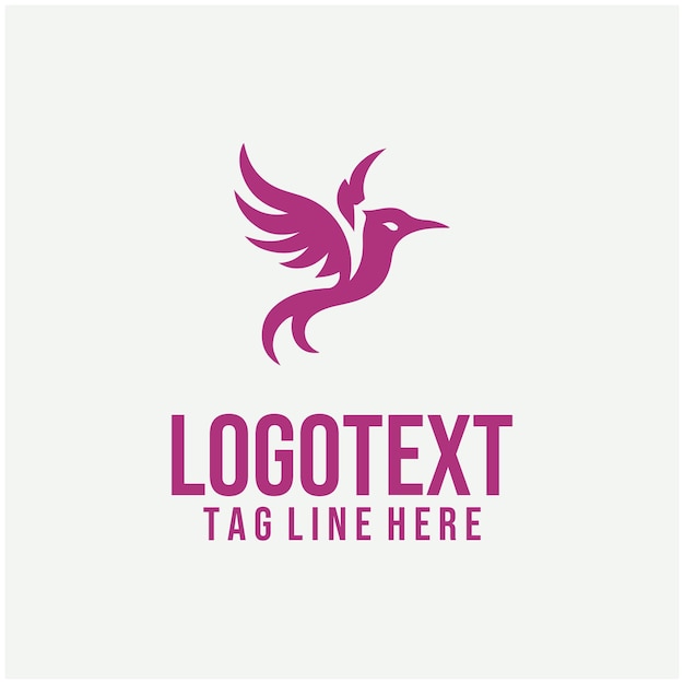 Ilustraciones vectoriales del logotipo de Flame Bird