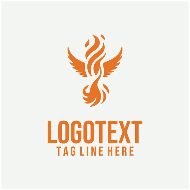 Ilustraciones vectoriales del logotipo de Flame Bird