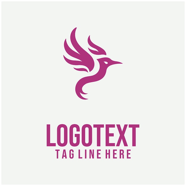 Ilustraciones vectoriales del logotipo de Flame Bird