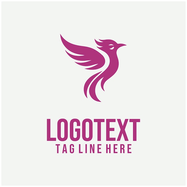 Ilustraciones vectoriales del logotipo de Flame Bird
