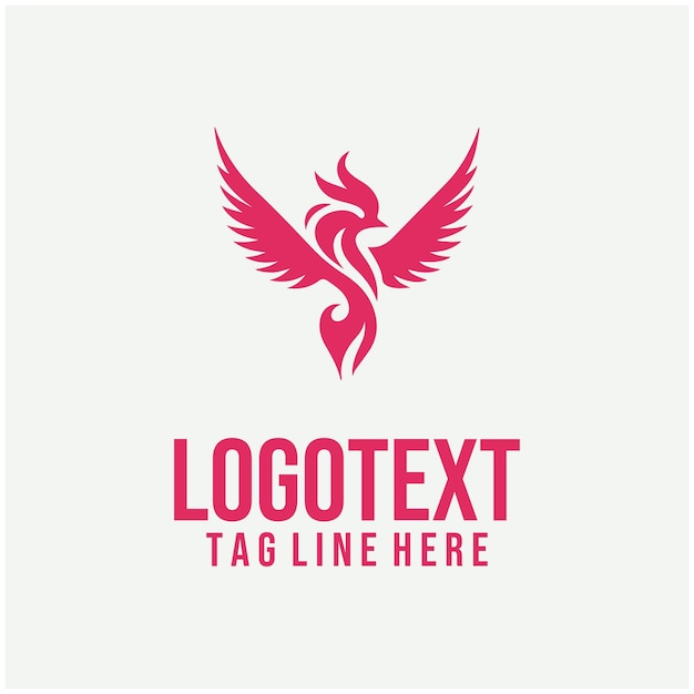 Ilustraciones vectoriales del logotipo de Flame Bird