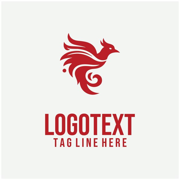Ilustraciones vectoriales del logotipo de Flame Bird
