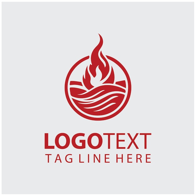 Ilustraciones vectoriales del logotipo de Flame Piller