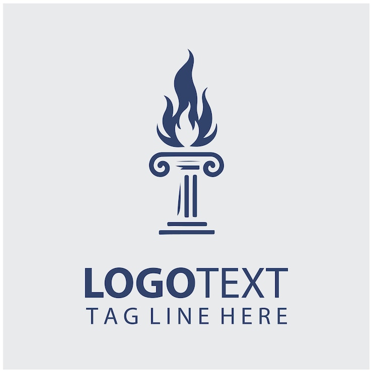 Vector ilustraciones vectoriales del logotipo de flame piller