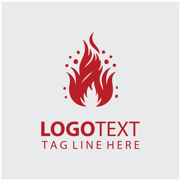 Ilustraciones vectoriales del logotipo de Flame Piller