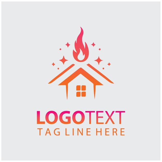 Ilustraciones vectoriales del logotipo de Flame Piller