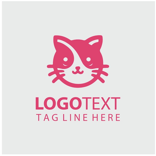 Ilustraciones vectoriales del logotipo del gatito