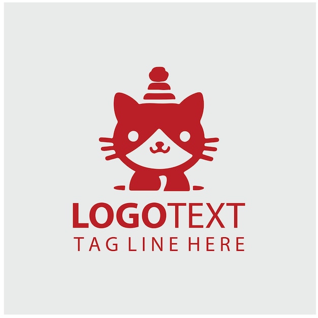 Ilustraciones vectoriales del logotipo del gatito