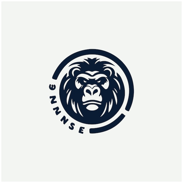 Ilustraciones vectoriales del logotipo del gorila