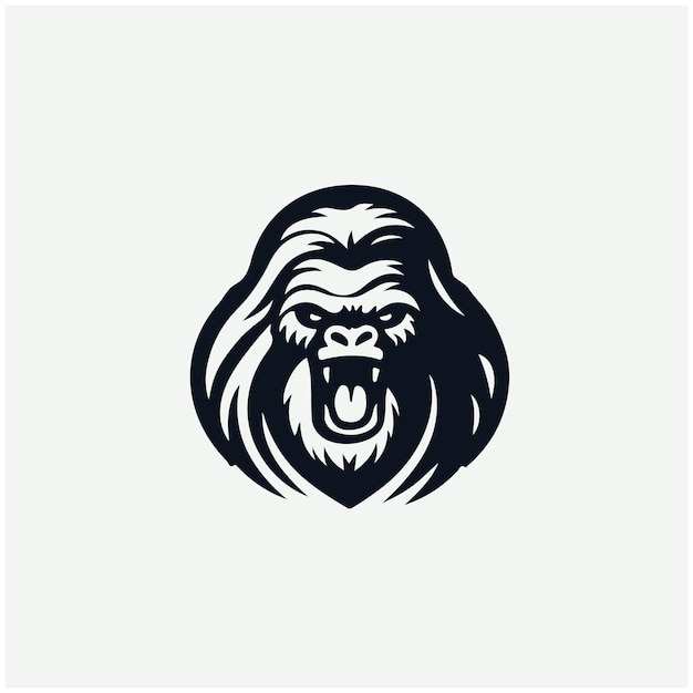 Ilustraciones vectoriales del logotipo del gorila