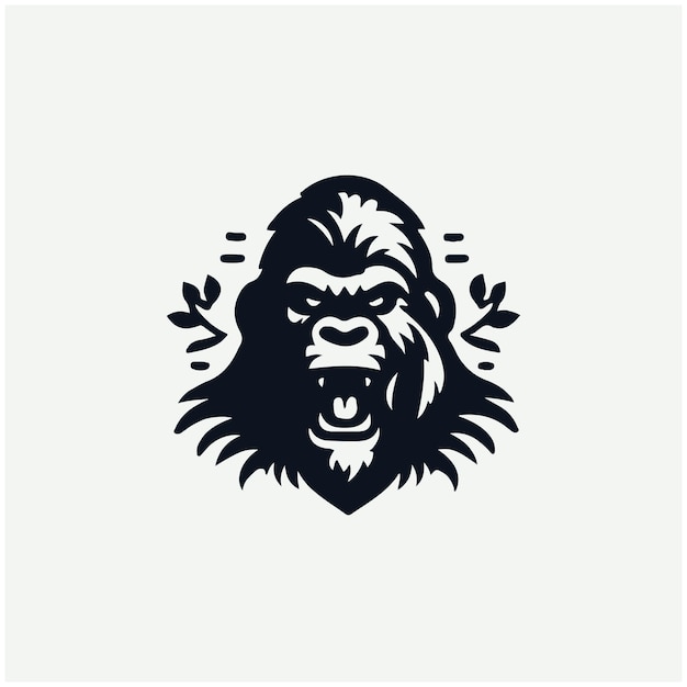 Ilustraciones vectoriales del logotipo del gorila